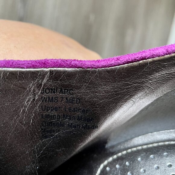 Kenneth Cole Reaction Purple Suede Booties - Size 7 - Picture 6 of 10